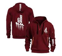 CCVQPF Sweat À Capuche Homme Imprimé F.u.r.IO.u.s F.l.y F.a.s.t Style Streetwear Manches Longues Demi-Zip Idéal pour Le Printemps Et L'automne-JHSe||m