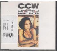 CCW - SWEET SISTER CD UK UFO 1992 4 TRACK B/W FM ROCK CLUB MIX, LET IT FALL AND I BELIEVE (UFO45005CD) RELEASE DATE STICKER ON FRONT OF CASE