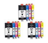 CCXTKENWU Cartouche d'encre 920XL Compatible avec Les Fournitures d'imprimante Officejet 6000 6500 sans Fil 6500A 7000 7500 7500A pour numéro de pièce 920 920 XL(3SET(12PC))