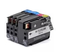 CCXTKENWU Cartouche d'encre à Jet d'encre 712 XL 712XL 3ED71A 3ED67A, 4 Paquets, Compatible avec Les Fournitures d'imprimante DesignJet T210 T230 T250 T630 T650(1 Set(4PC))