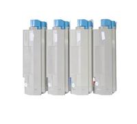 CCXTZC Cartouche de Toner Compatible 44315305 44315306 44315307 44315308 KCYM Compatible avec Les Fournitures d'imprimante 610 C610 C610N C610DN C610CDN C610DTN(Y)