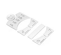 CCYLEZ 7 Pièces Autocollants de Couverture de Bouton de Panneau de Vitesse,