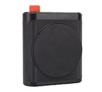 CCYLEZ Amplificateur Vocal sans Fil, Puce de Réduction du Bruit Intégrée avec 2 Micros Lavalier, Microphone Magnétique Bluetooth, pour Les Réunions en Classe, Les Discours, Les PE (Black)