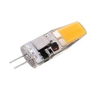 CCYLEZ Ampoule G4 LED Cob 5W 600Lm, Ampoule de Plafonnier de Lustre en Silicone Ac Dc 12V 4.2X1.3Cm avec Faisceau de 360 degrés (Blanc chaud)