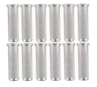 CCYLEZ Base D'insertion de Flèche en Aluminium pour Flèches en Carbone, 6.2mm, Légère, Haute fiabilité, Facile à Installer, 12 Pièces