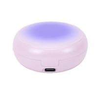 CCYLEZ Bluetooth 6.0 Clip on Écouteurs avec Miroir (Purple) | Léger, Ajustement confortable, Idéal pour les petites oreilles, 164 langues, Son clair
