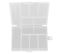 CCYLEZ Boîte de Rangement Transparente, Organisateur à 6 Compartiments | Matière plastique, conception de couvercle d\'étanchéité, parfait pour l\'artisanat