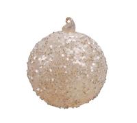 CCYLEZ Boule de Noël en Verre à Paillettes, Décoration Suspendue pour Fête de Vacances, Maison, Boule de Noël Jaune, 1 Paquet, Décoration Intérieure et Extérieure (CCYLEZm3f8ck490n-2)