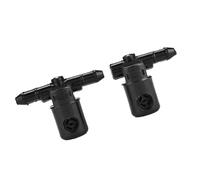 CCYLEZ Buses de Lave-glace 2 Pièces, Pulvérisateur de Pare-brise Durable et Léger adapté pour/pour, Matériau ABS de Haute qualité en Noir, Facile à Installer