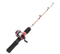 CCYLEZ Canne à Pêche sur Glace Combo, Ensemble en Fibre de Carbone 56cm | Construction durable, opération facile, conception portable