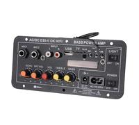 CCYLEZ Carte Amplificateur Audio Bluetooth avec Entrée à Affichage Numérique pour karaoké, Entrées Multiples, USB AUX sans Fil, Contrôle de Réverbération, Voix Claires, Optimisation en Temps Réel