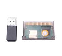 CCYLEZ Carte Mémoire Universelle pour Consoles de Jeux, Compatible avec les Systèmes de Fichiers FAT, SP, IDS et NDSL, jusqu'à 2 Go de capacité. (Noir transparent)
