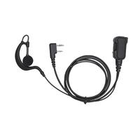 CCYLEZ Casque Radio 2 Voies, Casque à Crochet d'oreille en Forme de G avec Micro PTT, écouteur Radio 2 Voies avec Touche Push to Talk Micro Broches