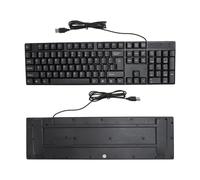 CCYLEZ Clavier Filaire USB pour Langues Minoritaires (Russe, Espagnol, Français, Anglais), 104 Touches, Câble de 1,5 M, Conception Ergonomique, Performances Stables, Plug and Play pour