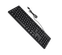 CCYLEZ Clavier Filaire USB pour Langues Minoritaires (Russe, Espagnol, Français, Anglais), 104 Touches, Câble de 1,5 M, Conception Ergonomique, Performances Stables, Plug and Play pour