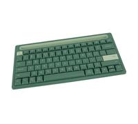 CCYLEZ Clavier sans fil 79 touches, clavier portable sans fil, frappe silencieuse, connectivité multi-appareils, économie d'énergie, design ergonomique, pour téléphone, tablette, bureau (vert gazon)