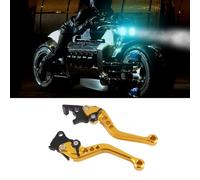CCYLEZ CNC Aluminum Motorcycle Brake Lever Handle (YELLOW) | Construction en aluminium durable, ajustement précis pour GY6 et CG125, apparence de moto améliorée