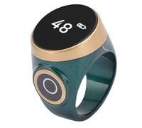CCYLEZ Compteur D'anneaux Intelligent Numérique, Résistant à l'eau, Réglable pour Les Activités de la Vie Quotidienne et Les Sports avec Grand écran LCD (Green)