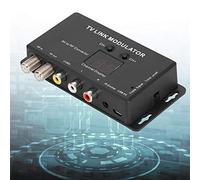 Ccylez Convertisseur AV vers RF, Mini IR Link Modulator IR Extender, Modulateur UHF avec Niveau de Sortie Audio/vidéo réglable, Compatible avec Le décodeur, Sources A/V