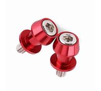 CCYLEZ Curseurs de Bobine de Bras Oscillant de Moto en Aluminium CNC 8/10mm avec Finition Durable pour une stabilité et une sécurité Améliorées (8mm rouge)