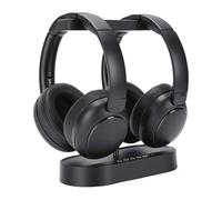 CCYLEZ Double Casque sans Fil TV, Stéréo HiFi Bluetooth 5.4 avec Base de Chargement de L'émetteur, Voix Claire, Faible Latence pour Les Personnes âgées