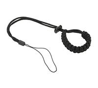 CCYLEZ Dragonne de Plongée Tissée à la Main, Lanière de Téléphone Réglable en ABS, Lanière de Poignet de Plongée pour Caméra d'action 10/9/8/7/6/5/4/3(Le Noir)