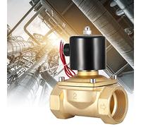 CCYLEZ Électrovanne, Corps en Laiton Bidirectionnel, pour Usage Général | Type normalement fermé, taille compacte, serpentin résistant à la chaleur, joint en caoutchouc nitrile
