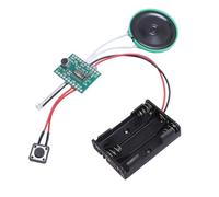 CCYLEZ Enregistrable Voeux Cartes De Voeux Module, Son Puce Enregistreur Conseil 4 Minutes Temps D'enregistrement, avec 40mm Haut-Parleur pour BRICOLAGE Artisanat Cartes De Noël