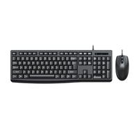 CCYLEZ Ensemble Clavier et Souris, Ensemble de Bureau Filaire USB avec Conception Ergonomique et Résolution Optique de 1000 Dpi, pour Le Travail de Jeu sur Ordinateur Portable (Black)