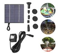 CCYLEZ Kit Pompe Solaire Fontaine 1.4W, Pompe Submersible Efficace pour
