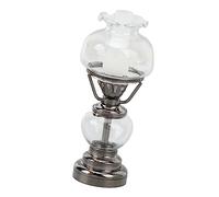 CCYLEZ Lampe Bougeoir pour Maison de Poupée, Lampe à Piles échelle 1:12 | Fer et verre durables, bords arrondis sûrs, jolie décoration