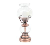 CCYLEZ Lampe Bougeoir pour Maison de Poupée, Lampe à Piles échelle 1:12 | Fer et verre durables, bords arrondis sûrs, jolie décoration
