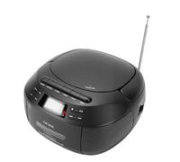 CCYLEZ Lecteur CD Portable avec Bluetooth, Système Stéréo Rétro avec Deux Haut-parleurs 3 W, Radio FM, Magnétophone, Entrée USB/AUX pour Les Personnes âgées en Voyage à Domicile (Prise UE)
