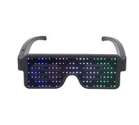 CCYLEZ Lunettes Lumineuses LED Dynamiques, Rechargeables par USB, pour Bar, événements, Danses et Festivals, avec 4 Lumières Colorées