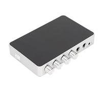 CCYLEZ Mélangeur HDMI, Amplificateur de Microphone à Son Réglable avec écran HD, 4K 1080P DC 12V, Mélangeur Numérique pour Karaoké, Smart TV, PC, Haut-Parleur(Le Noir)