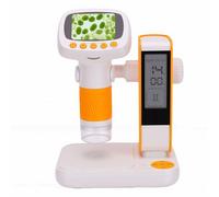 CCYLEZ Microscope pour Enfants 50X-1000X, Microscope Numérique Portable avec 8 Lumières LED Réglables, Photo Vidéo 1080P 2MP, USB vers PC, Rechargeable, pour Enfants Scientifiques