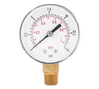 CCYLEZ Mini Manomètre Basse Pression 0-15psi, Outil de Mesure Précis de la Pression pour, Eau, Air et Métal, 1/4 "BSPT