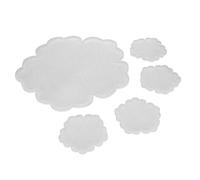 CCYLEZ Moule à Fleur en Résine pour Création, Coasters en Silicone