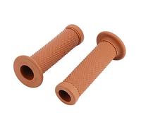 CCYLEZ Poignées de Guidon de Moto Vintage Universelles de 22mm, qualité Supérieure pour Motos, 2 Pièces, Design D'étoiles Confortables (BROWN #04)