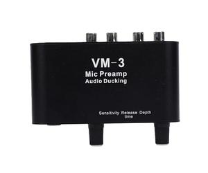 CCYLEZ Préampli Micro avec Fonction D'atténuation Automatique et Gain de 36 DB pour Microphones à Condensateur et Dynamiques, 3 Résistances Réglables pour le Temps de Récupération