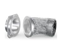 CCYLEZ Raccord D'évent de Sèche-linge Magnétique, Kit de Connecteur D'évent de Sèche-linge à Joint Hermétique à Alignement Automatique avec Tuyau de Transition pré-connecté de 14 Pouces