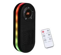 CCYLEZ Radiateurs électriques, Radiateur à Prise Murale 500-1000 W, Radiateur à Brancher avec Télécommande, Minuterie 12 Heures, Veilleuse 5 Couleurs, pour la Maison, le Bureau, la (Prise UE 220V)