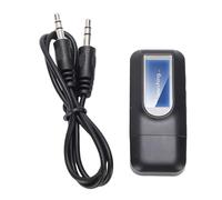 CCYLEZ Récepteur émetteur Bluetooth 5.0, Adaptateur de Voiture USB Double Mode AUX 3,5 Mm avec écran LCD, Fonction D'appel pour Stéréo de Voiture/Maison, Plug and Play