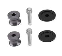 CCYLEZ Support de Curseur de Bobine de Bras Oscillant CNC de 8mm, Bobines de Support Arrière en Aluminium Durable pour Moto Noir 2 Pièces (De)