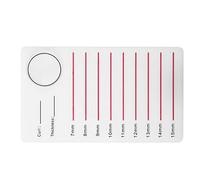 CCYLEZ Support de Support de Cils pour une Greffe de Cils Facile avec Coussinet en Silicone pour un Usage Professionnel et Personnel - Plastique Durable, Compact 13,6 * 8 * 0,5 Cm (à XL