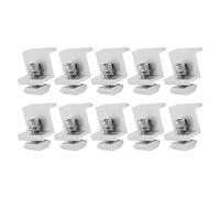 CCYLEZ Support Solaire en Aluminium Z, Paquet de 10 | Bloc de Pression sur les Pinces de Mise à la Terre PV pour extrémité de Rail (40mm)