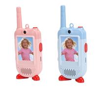 CCYLEZ Talkie-walkie Vidéo pour Enfants avec Caméra, Interphone Vidéo Bidirectionnel avec écran de 2", Appel Face à Face en Temps Réel et 1 500 Pieds, Rechargeable, pour Enfants