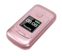 CCYLEZ Téléphone à Clapet débloqué 2G GSM avec Grandes Touches et Lampe de Poche, Double écran avec Bouton d'urgence SOS, Longue Durée de Vie de la Batterie, Double SIM et Emplace (Prise UE)