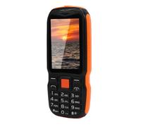 CCYLEZ Téléphone déverrouillé pour Les Seniors, Big Button 2G Téléphone Cellulaire GSM avec Lampe de Poche en Cas de Batterie 3000mAh et Double Sim | Volume Bruyant, Gardien de (Orange)