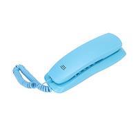 CCYLEZ Téléphone Filaire Mural, Téléphone Filaire de Bureau, Téléphone Fixe, Téléphone D'hôtel, avec Fonction de Pause Muet et de Recomposition, Plug and Play, pour Le Bureau, la Maison et(Bleu)